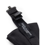 Dolce & Gabbana Black Silk Bowty DO-8279676-ONE SIZE