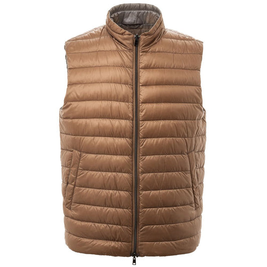 Herno Brown Polyamide Sleveless Jacket HE-7613664-IT50 | L