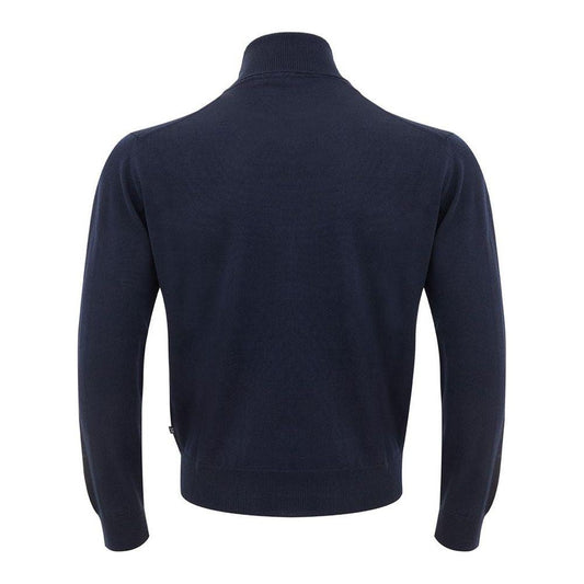 FERRANTE Elegant Woolen Italian Crafted Men's Sweater FERRANTE Dark Slate Gray