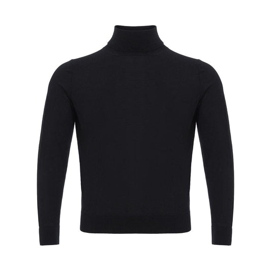Colombo Italian Cashmere Luxury Black Sweater CO-1911676-IT60 | 4XL