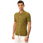 Gran Sasso Elegant Green Cotton T-Shirt for Men GR-4405674-IT50 | L