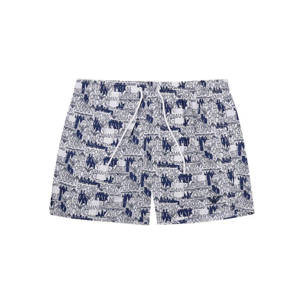 Emporio Armani Elegant White Polyester Swim Shorts EM-1026666-IT46 | S