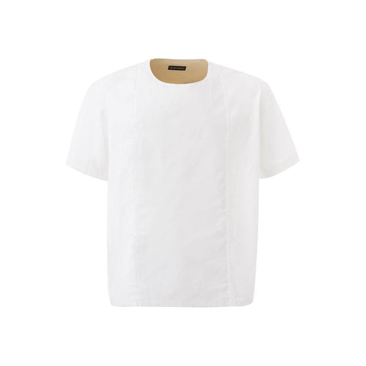Emporio Armani White Cotton T-Shirt EM-1472666-L