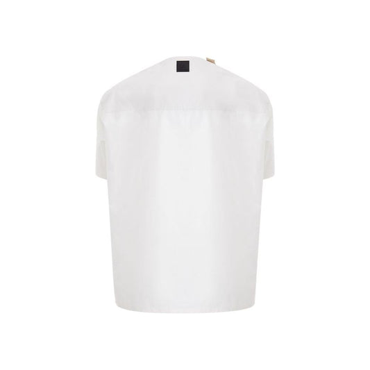 Emporio Armani White Cotton T-Shirt EM-1472666-L