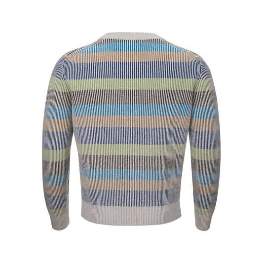 Gran Sasso Elegant Multicolor Cashmere Sweater for Men Gran Sasso Dark Gray