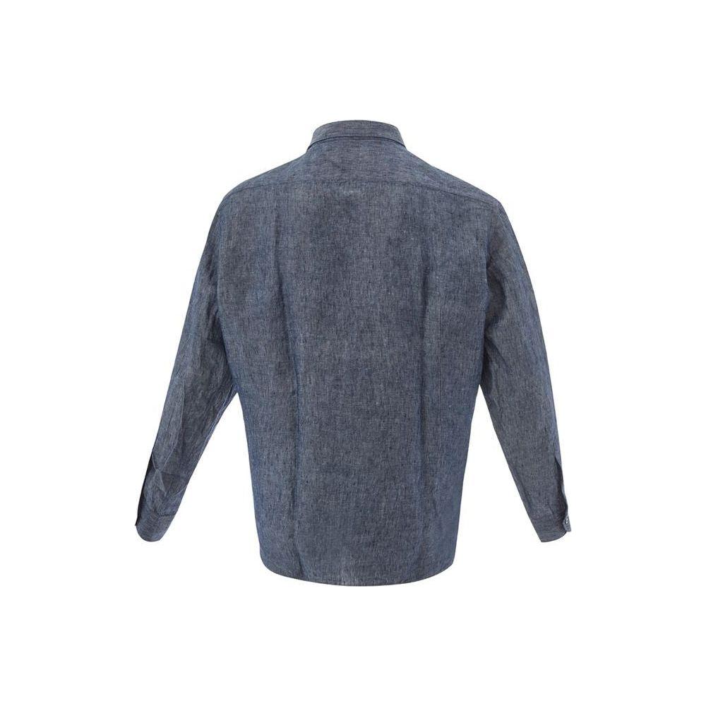 Lardini Elegant Flax Blue Shirt for Men LA-1406673-42