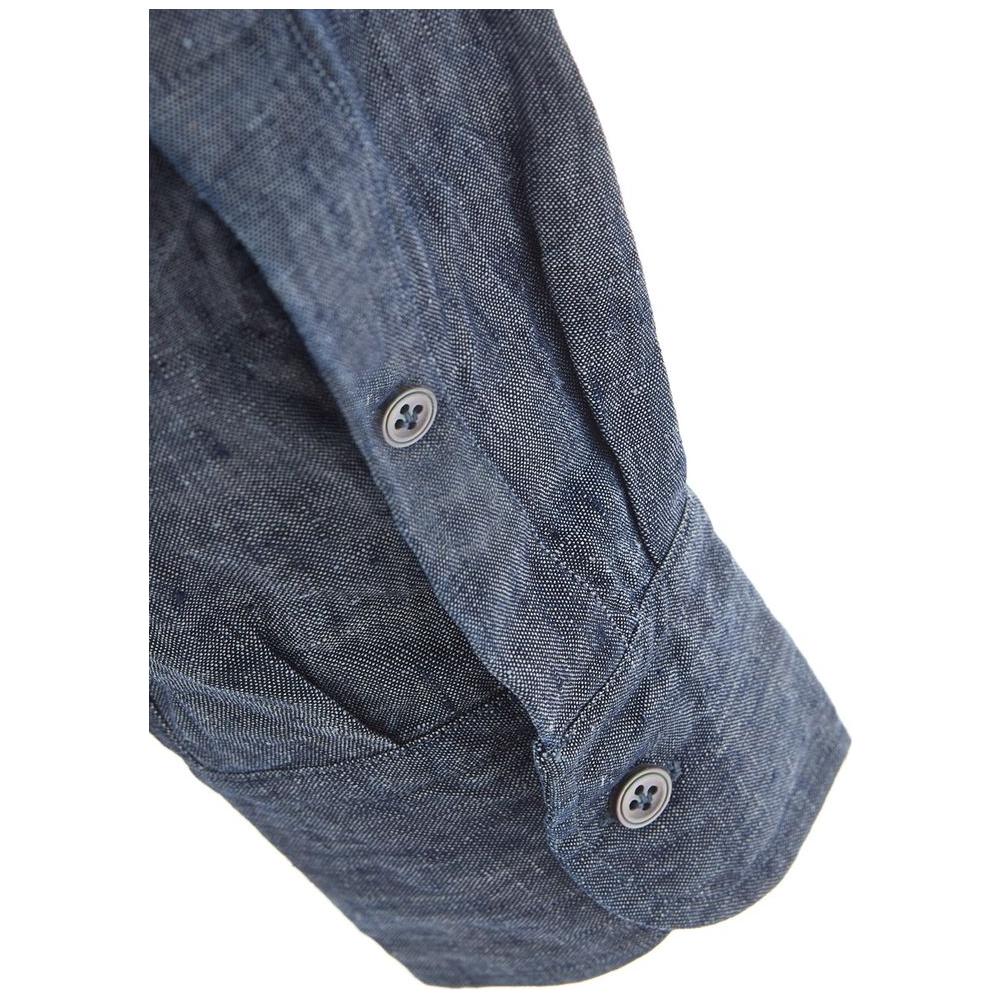 Lardini Elegant Flax Blue Shirt for Men LA-1406673-42