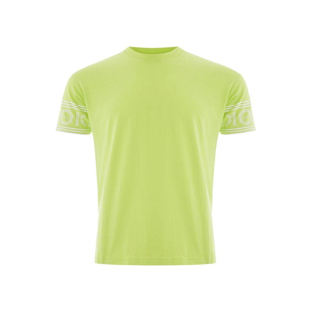 Kenzo Sunny Yellow Cotton Tee For Stylish Men Kenzo Dark Khaki