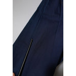 Dolce & Gabbana Dark Blue Cotton GOLD Dress Formal Shirt TSH878530-39