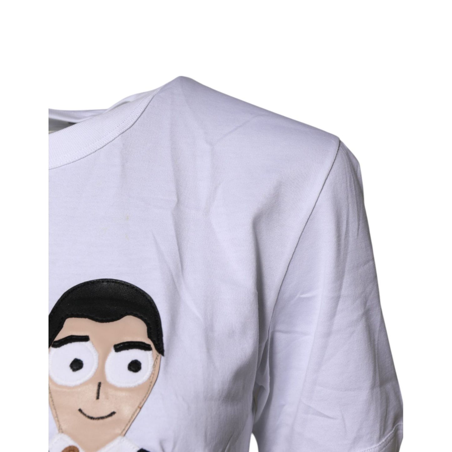 Dolce & Gabbana White #DGFamily Cotton Crew Neck T-shirt