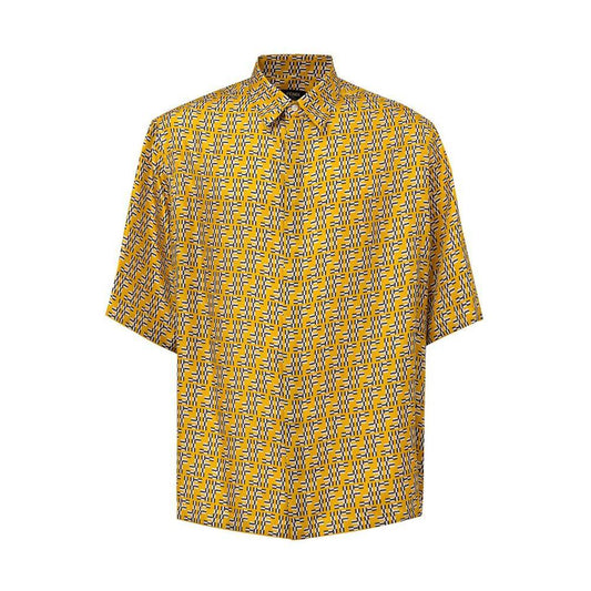 Fendi Yellow Silk Shortsleeve FE-8981669-IT41 | L