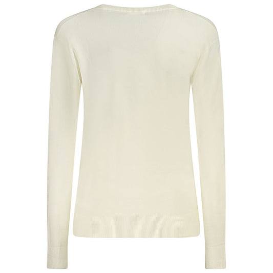Guess Jeans White Viscose Sweater GU-35551-XL