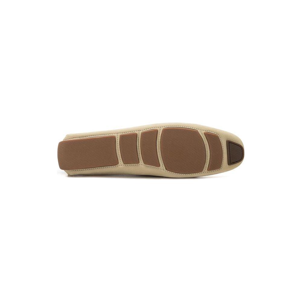 Bally Beige Leather Moccassin BA-2387672-EU41/US8
