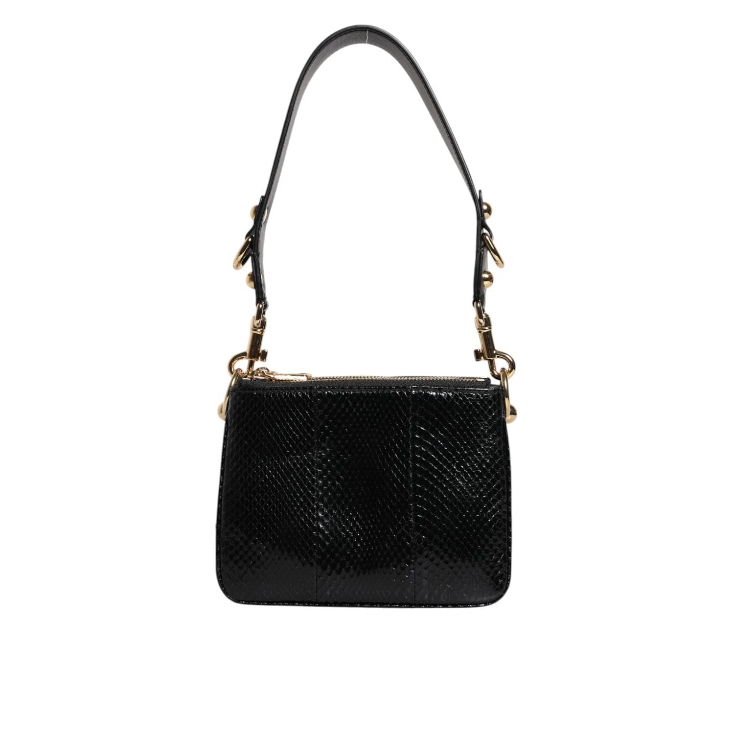 Front view with bag zipped and handles upright.