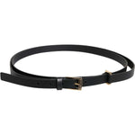 Dolce & Gabbana Black Calf Leather Gold Metal Buckle Belt BEL9277-90