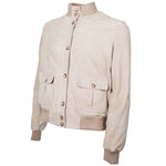 Emilio Romanelli Beige Calfskin Men Jacket EM-15262-IT46 | L