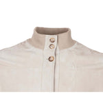 Emilio Romanelli Beige Calfskin Men Jacket EM-15262-IT46 | L