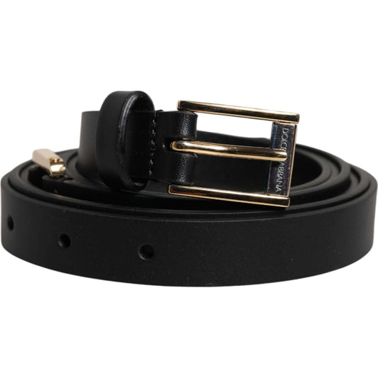 Dolce & Gabbana Black Calfskin Classic Metal Logo Buckle Belt 100 cm / 40 Inches,110 cm / 44 Inches,115 cm / 46 Inches,1728,67345645728,90 cm / 36 Inches,95 cm / 38 Inches,Accessories,Belts - Men - Accessories,Black,Dolce & Gabbana,Material: 100% Calf Lea