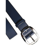 Dolce & Gabbana Blue Calf Leather Classic Metal Buckle Belt BEL9351-115