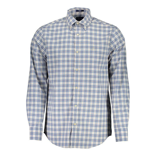 Gant Blue Cotton Men Shirt 1728,67403481248,Blue,Clothing,Gant,Men,Men - Clothing,New with tags,S,Shirts - Men - Clothing GA-2082-S