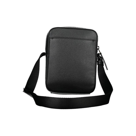 Calvin Klein Sleek Black Shoulder Bag with Logo Detail CA-27464