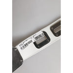Dolce & Gabbana White Leather Gold Tone Rotating Buckle Belt WMB394-90