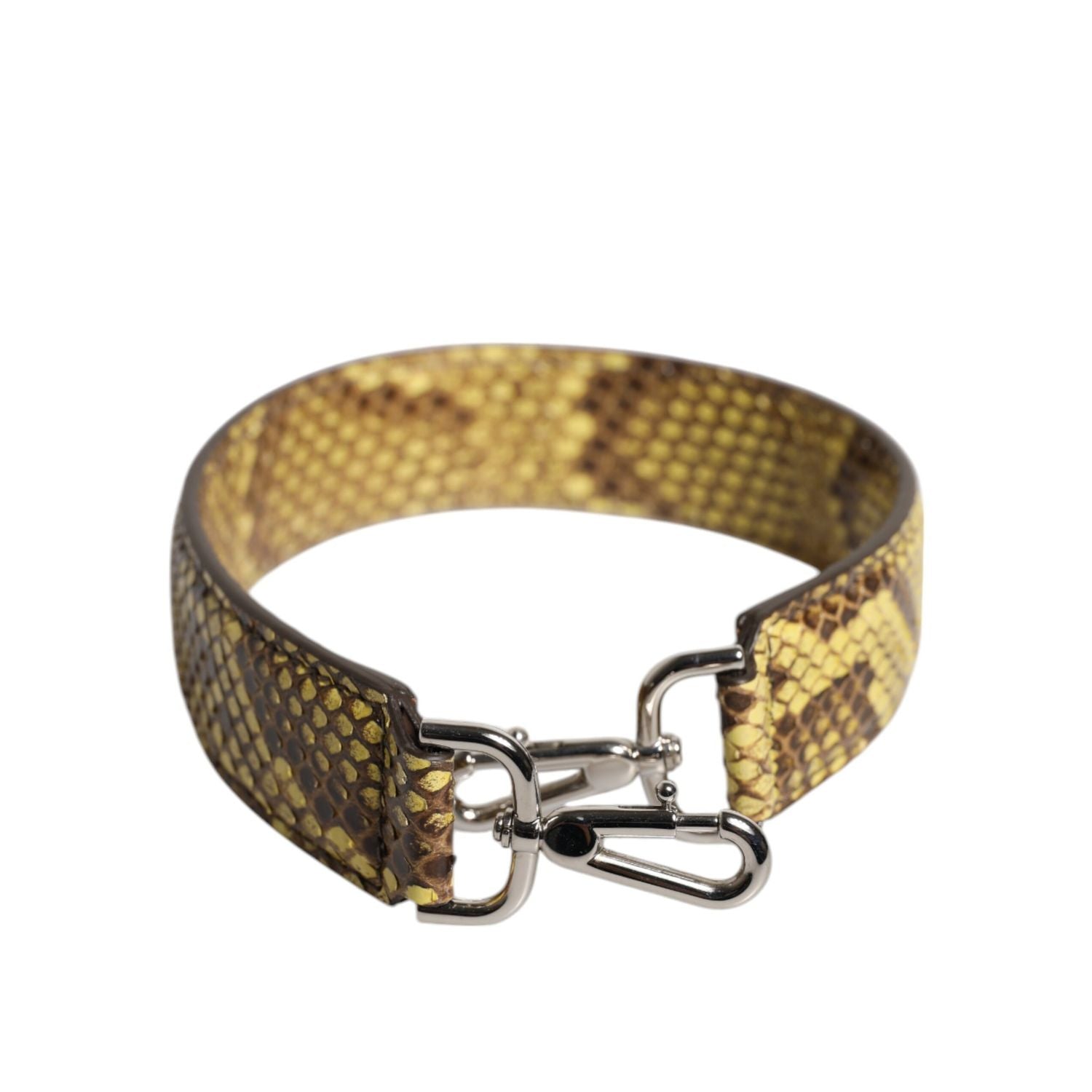 Dolce & Gabbana Yellow Exotic Leather Bag Shoulder Strap