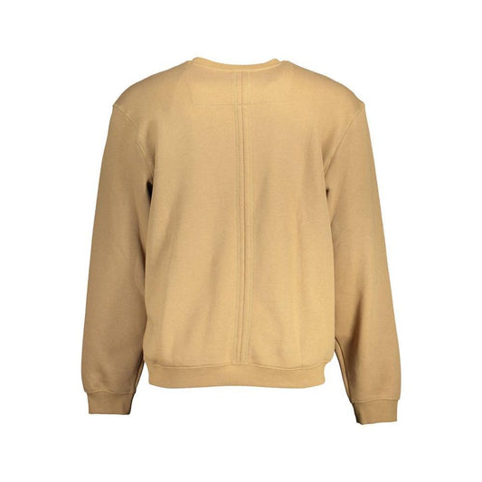 Guess Jeans Beige Cotton Unisex Sweatshirt GU-3359-XL