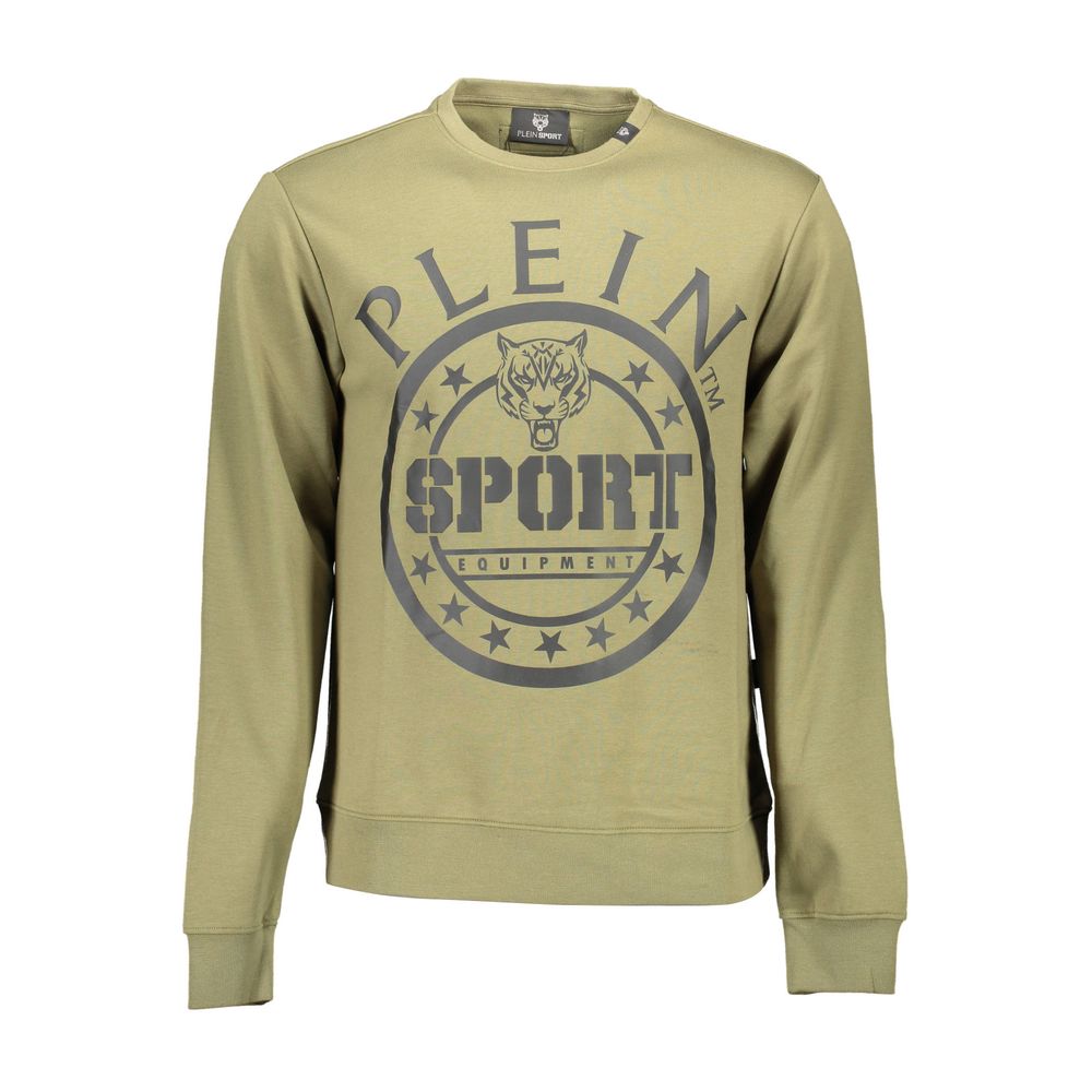 Plein Sport Green Cotton Sweatshirt