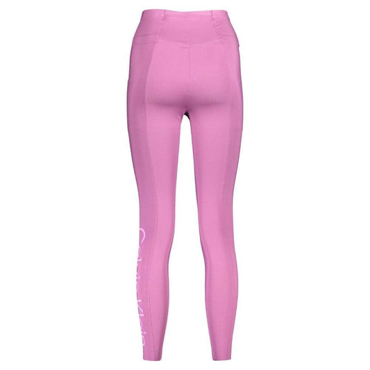 Calvin Klein Purple Polyester Women Legging CA-18967-XS