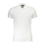Cavalli Class White Cotton Polo Shirt CA-22338-XXL