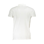 Cavalli Class White Cotton Polo Shirt CA-22338-XXL