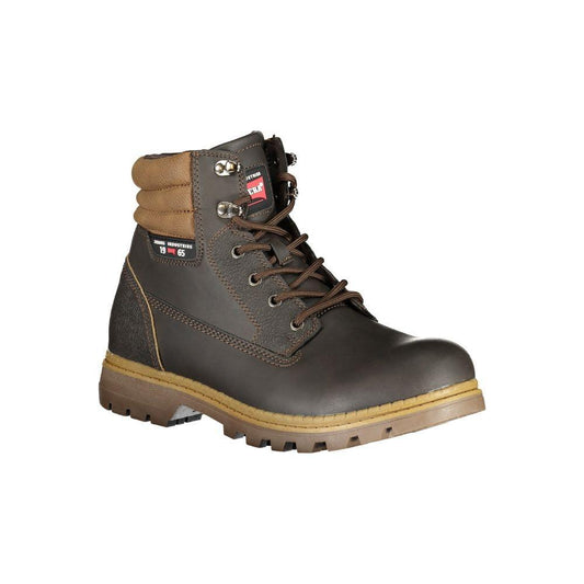 Carrera Elegant Brown Lace-Up Boots with Contrast Details 1728,67403481248,Boots - Men - Shoes,Brown,Carrera,EU40/US7,EU41/US8,EU42/US9,EU43/US10,EU44/US11,EU45/US12,EU46,Men,Men - Shoes,New with tags,Shoes CA-25555-EU40/US7