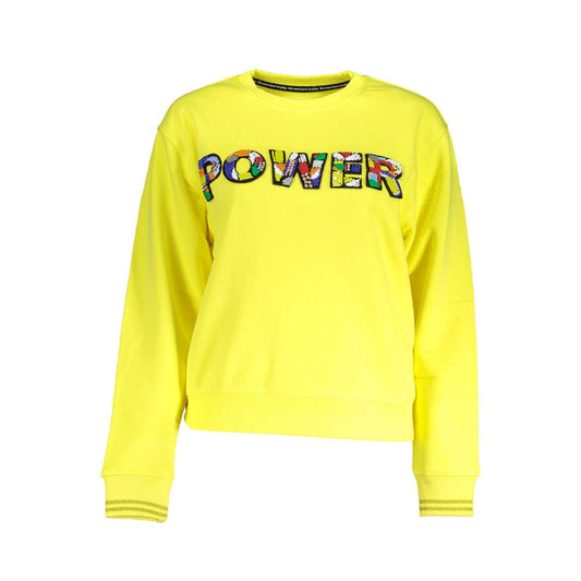 Desigual Yellow Cotton Sweatshirt