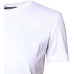 Dolce & Gabbana White Cotton Crew Neck Short Sleeves T-shirt TSH878600-38