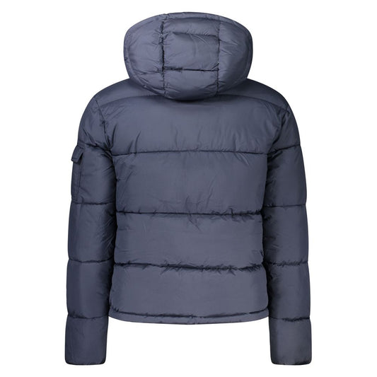 North Sails Blue Polyester Men Jacket NO-32932-XXL