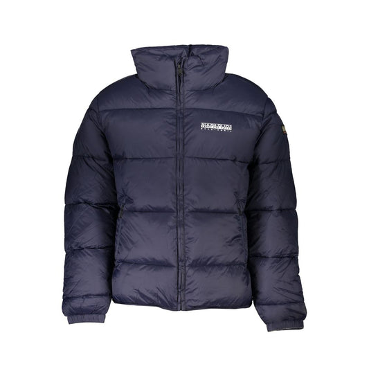 Napapijri Blue Polyamide Men Jacket NA-25105-M
