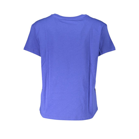 Patrizia Pepe Chic Crew Neck Logo Tee in Organic Cotton PA-28358-XS