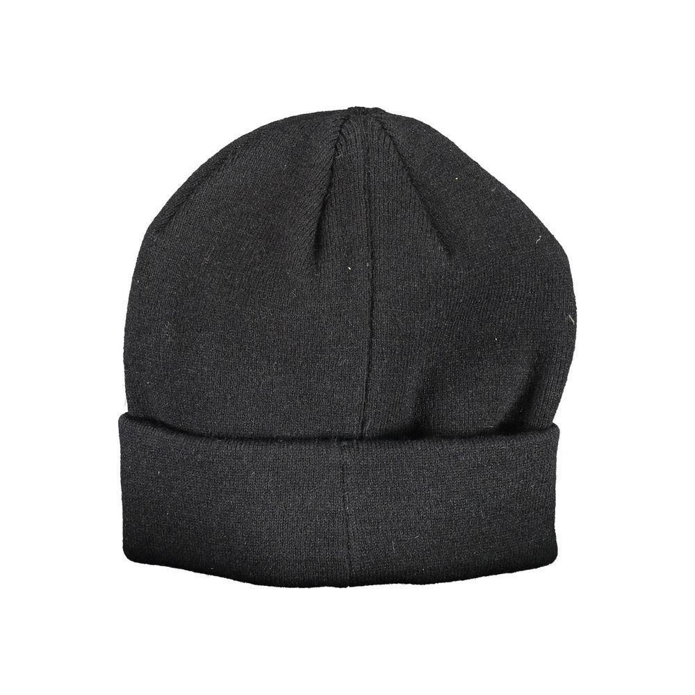 La Martina Black Acrylic Men Cap LA-14042