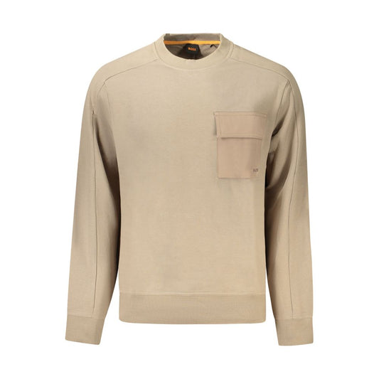 Hugo Boss Beige Cotton Men Sweater BO-34550-S
