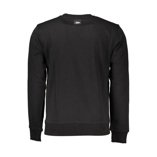Cavalli Class Black Cotton Men Sweater CA-21279-XL