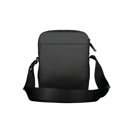 Calvin Klein Sleek Black Shoulder Bag with Contrasting Details CA-26013