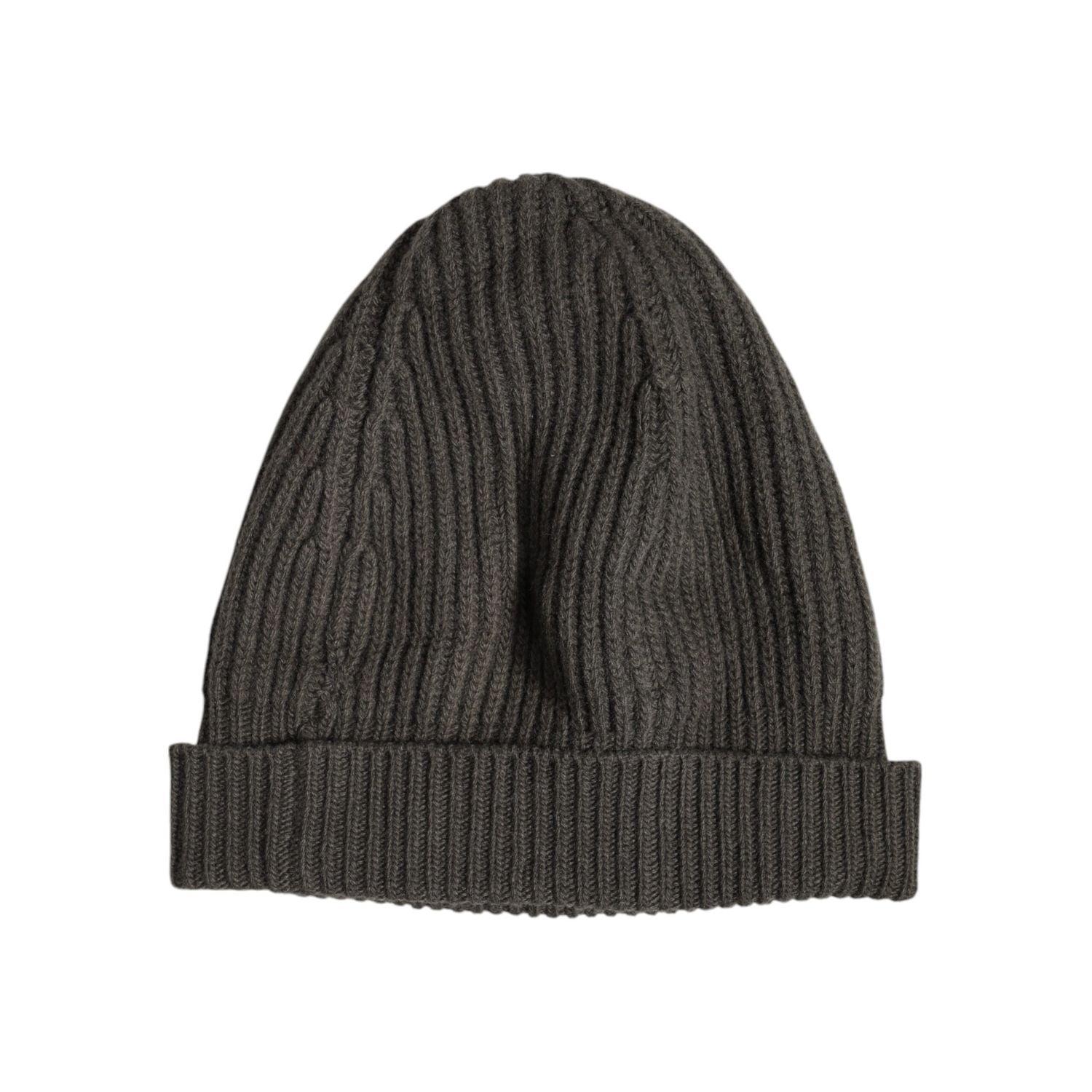 Dolce & Gabbana Green Wool DG Plaque Knitted Winter Beanie Hat