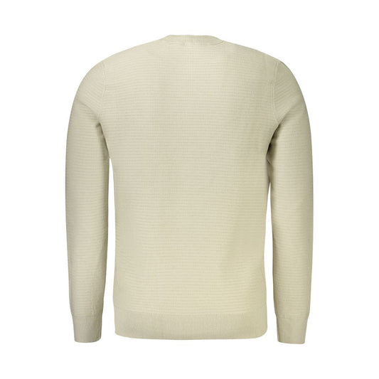 Hugo Boss Beige Cotton Men Sweater BO-33082-XL