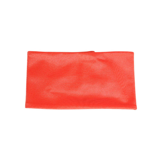Dolce & Gabbana Orange Nylon Stretch Women Neck Warmer Scarf HAT9812
