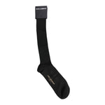 Dolce & Gabbana Black Viscose Logo Over The Calf Socks SCS2197-L