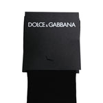 Dolce & Gabbana Black Viscose Logo Over The Calf Socks SCS2197-L