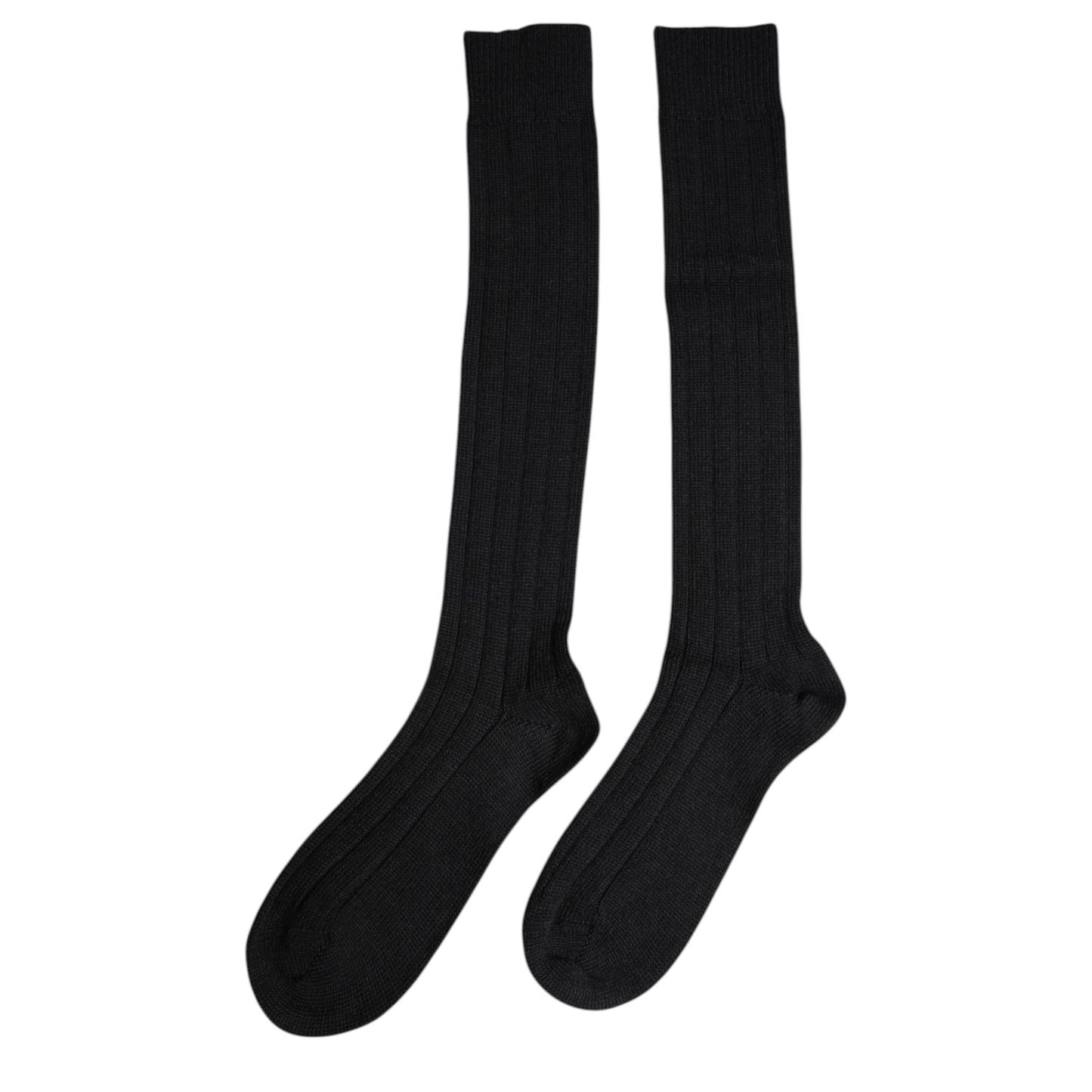 Dolce & Gabbana Black DG Logo Print Over The Calf Socks SCS2223-M
