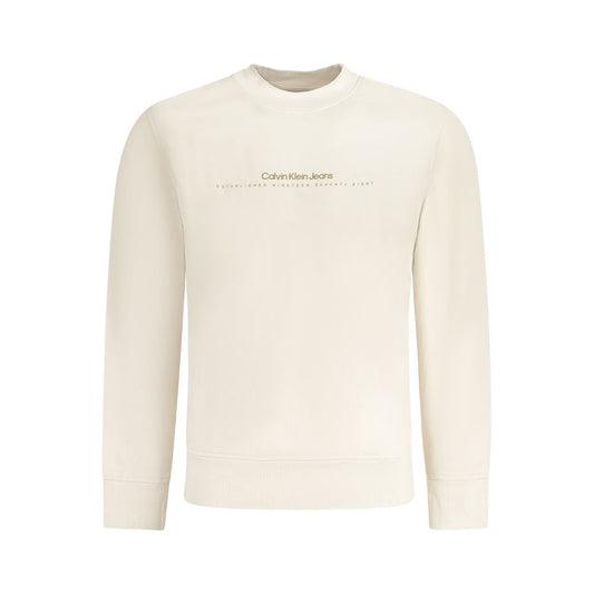 Calvin Klein Beige Cotton Men Sweater CA-33795-XL