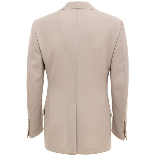 Tom Ford Beige Wool Suit & Blazer TO-8684672-IT46 | S